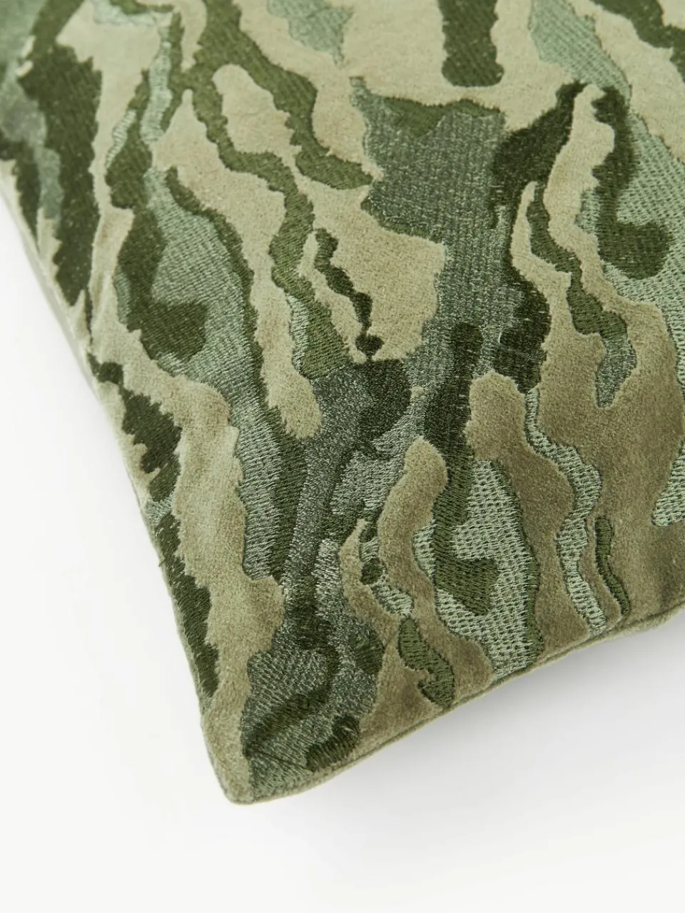 Abstract fluwelen kussenhoes Phoenix^Westwing Collection Discount