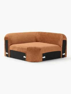Afgeronde hoekmodule Wolke van teddy-bouclé^Westwing Collection Hot