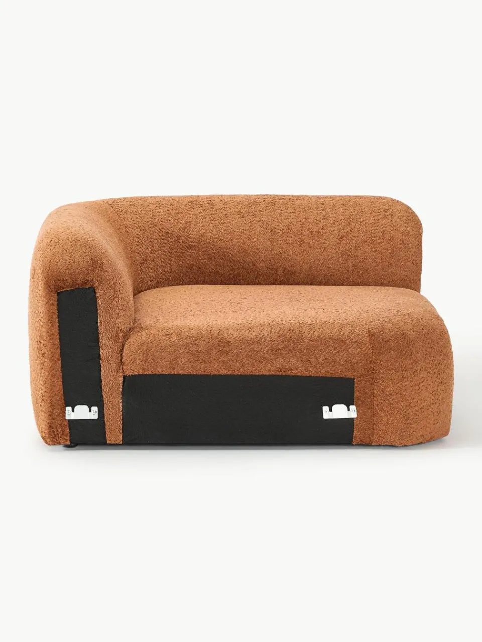 Afgeronde hoekmodule Wolke van teddy-bouclé^Westwing Collection Hot