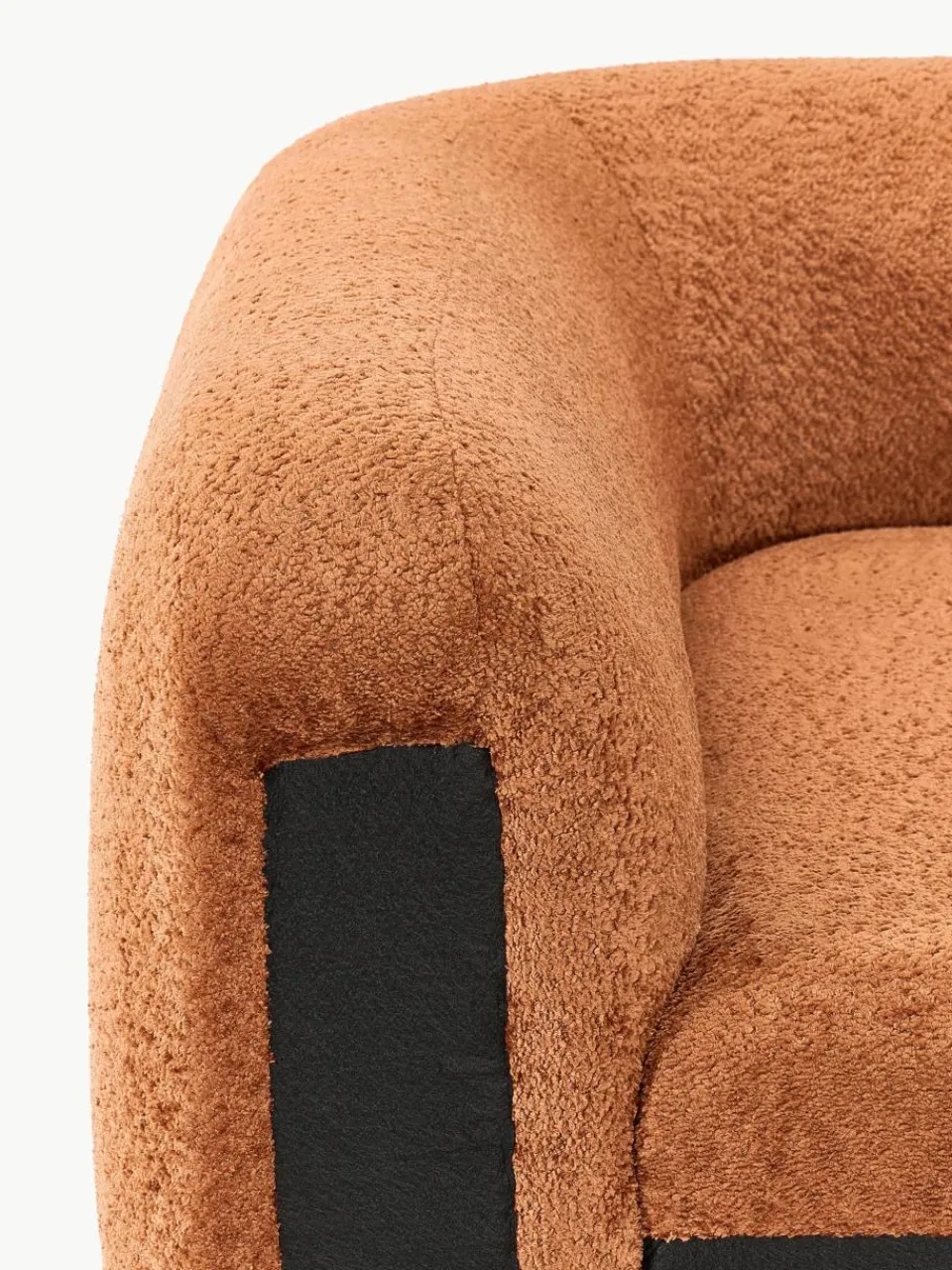 Afgeronde hoekmodule Wolke van teddy-bouclé^Westwing Collection Hot