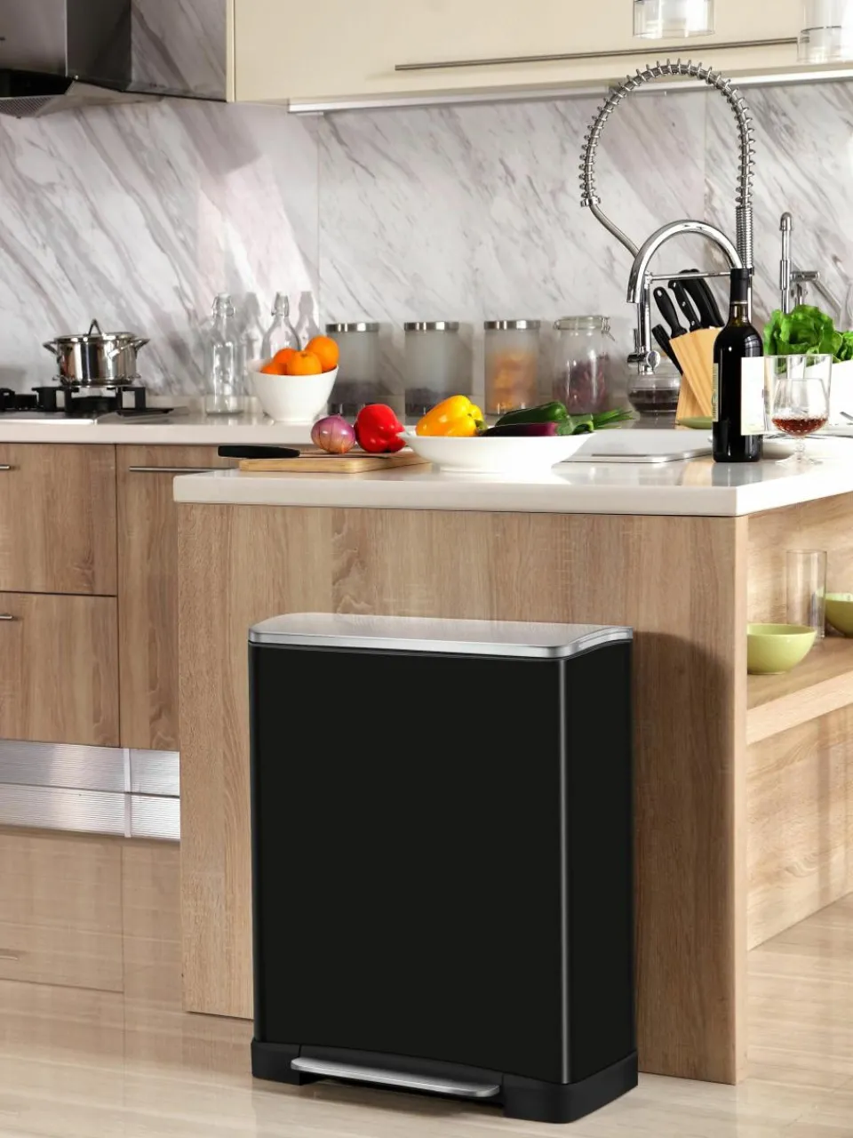 Afvalemmer Recycle E-Cube, 28 L + 18 L^Westwing Online