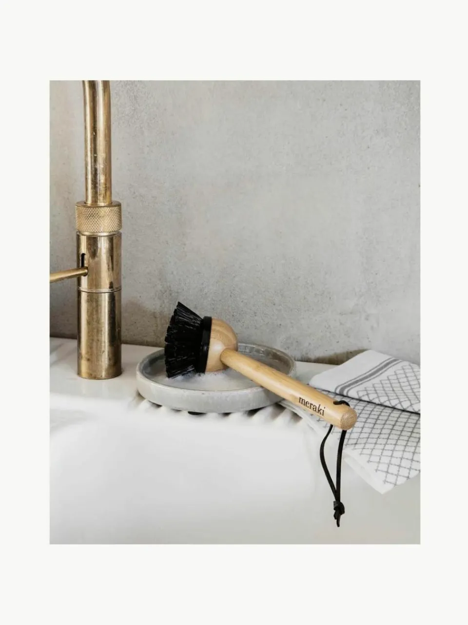 Afwasborstel Clean van bamboehout^Meraki Sale