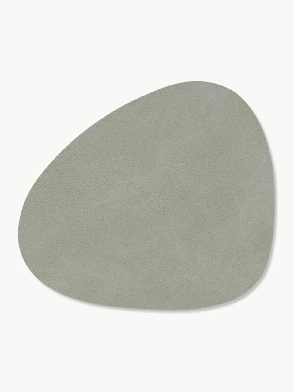 Asymmetrische leren placemats Curve, 4 stuks^LIND DNA Hot