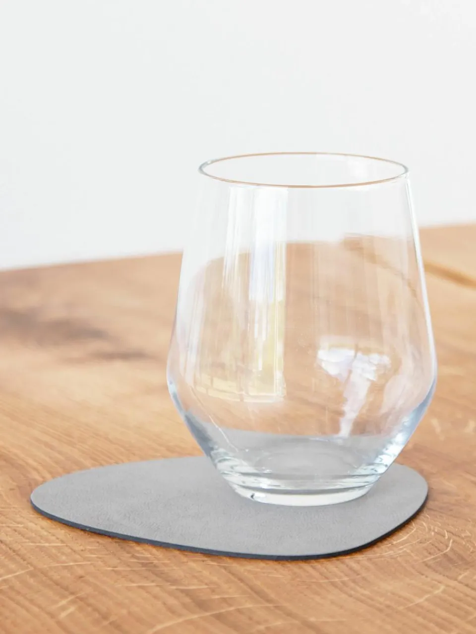 Asymmetrische leren placemats Curve, 4 stuks^LIND DNA Hot