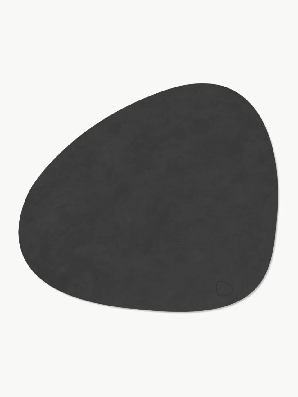 Asymmetrische leren placemats Curve, 4 stuks^LIND DNA Best