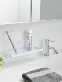 Badkamer dienblad met zelfklevende haken^Yamazaki Online
