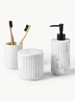 Badkameraccessoires Kacie in marmerlook, set van 3^Westwing Collection Clearance