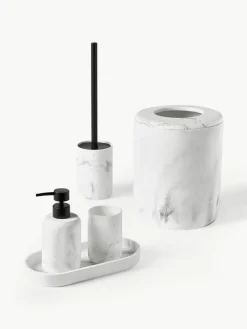 Badkameraccessoires Kyle in marmerlook, 3-delig^Westwing Collection New