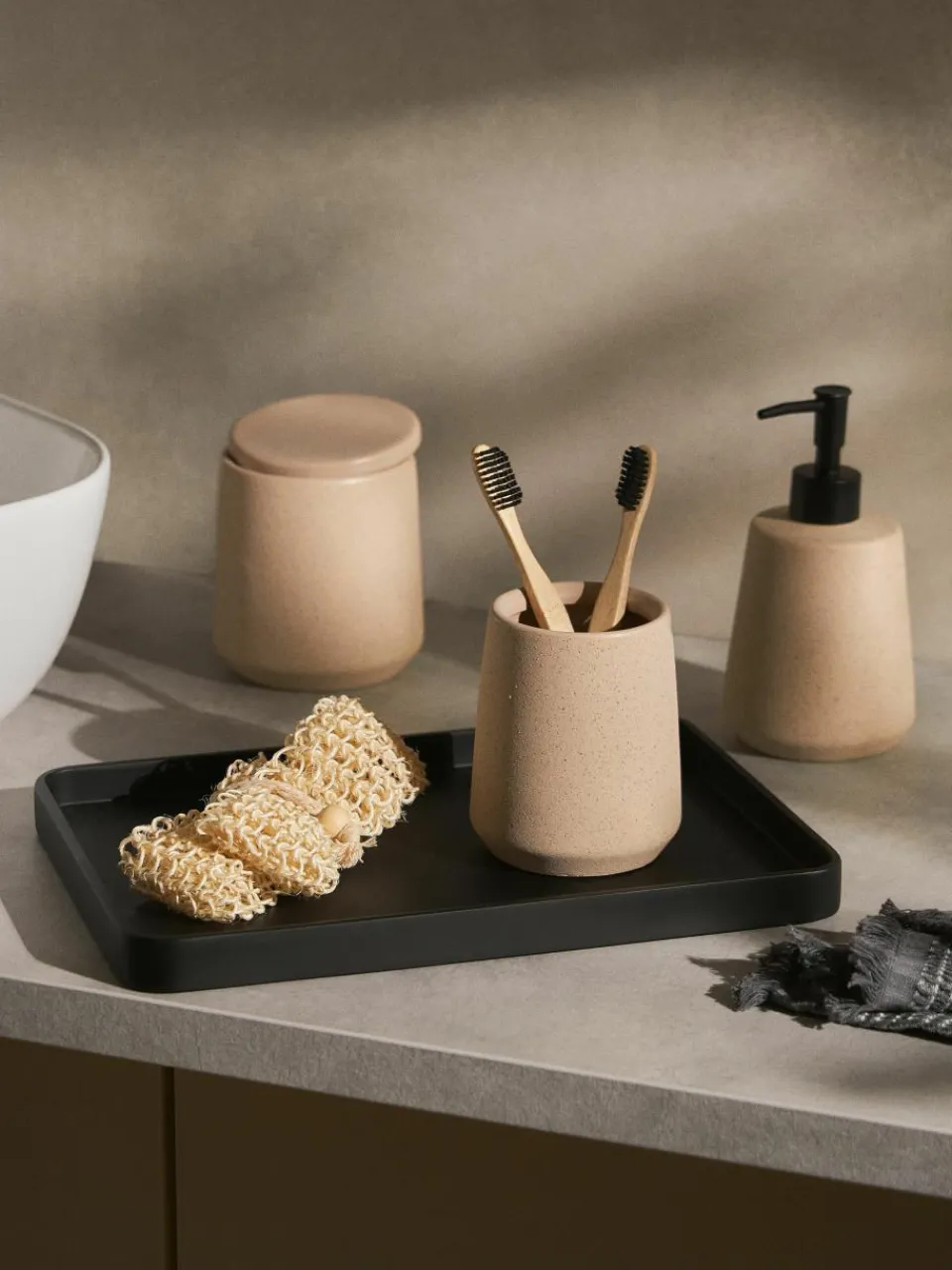 Badkameraccessoires Leibi, set van 2^Westwing Collection Sale