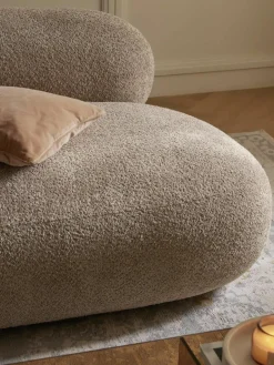 Bank Alba (3-zits) uit teddy bouclé^Westwing Collection New