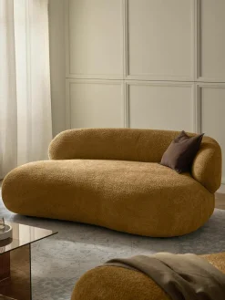 Bank Alba (2-zits) uit teddy-bouclé^Westwing Collection Sale