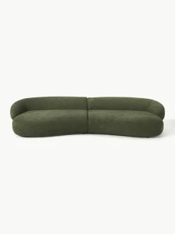Bank Alba (4-zits) uit teddy-bouclé^Westwing Collection Hot