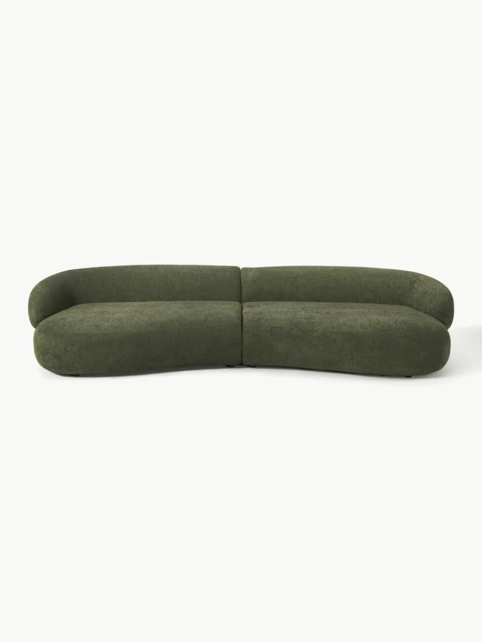 Bank Alba (4-zits) uit teddy-bouclé^Westwing Collection Hot