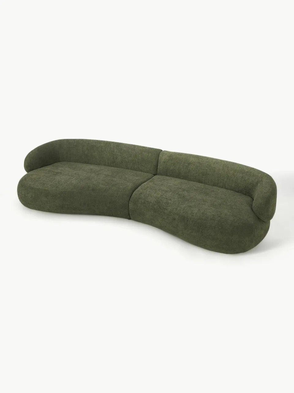 Bank Alba (4-zits) uit teddy-bouclé^Westwing Collection Hot