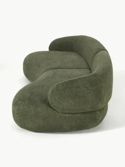 Bank Alba (4-zits) uit teddy-bouclé^Westwing Collection Hot