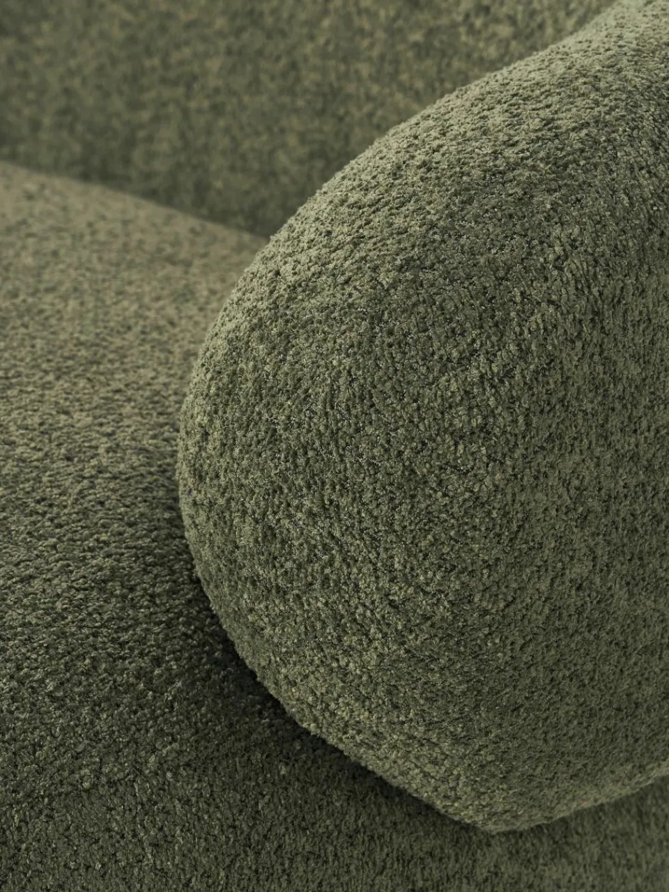 Bank Alba (4-zits) uit teddy-bouclé^Westwing Collection Hot