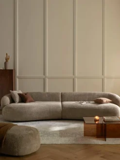 Bank Alba (4-zits) uit teddy-bouclé^Westwing Collection Outlet