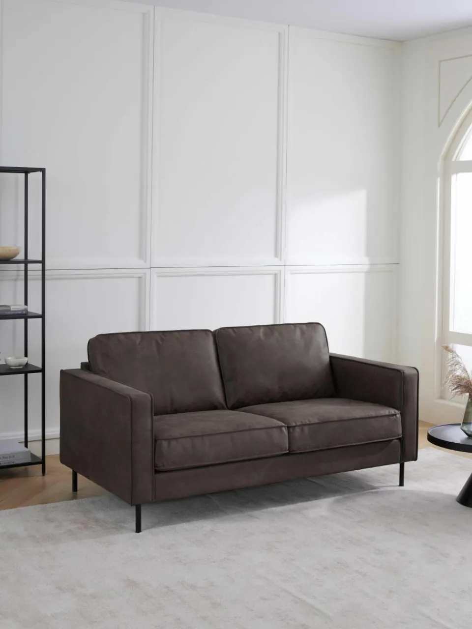 Bank Hunter (2-zits) van gerecycled leer^Westwing Collection Sale