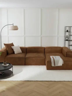 Bankkussen Lennon van gerecycled leer^Westwing Collection New