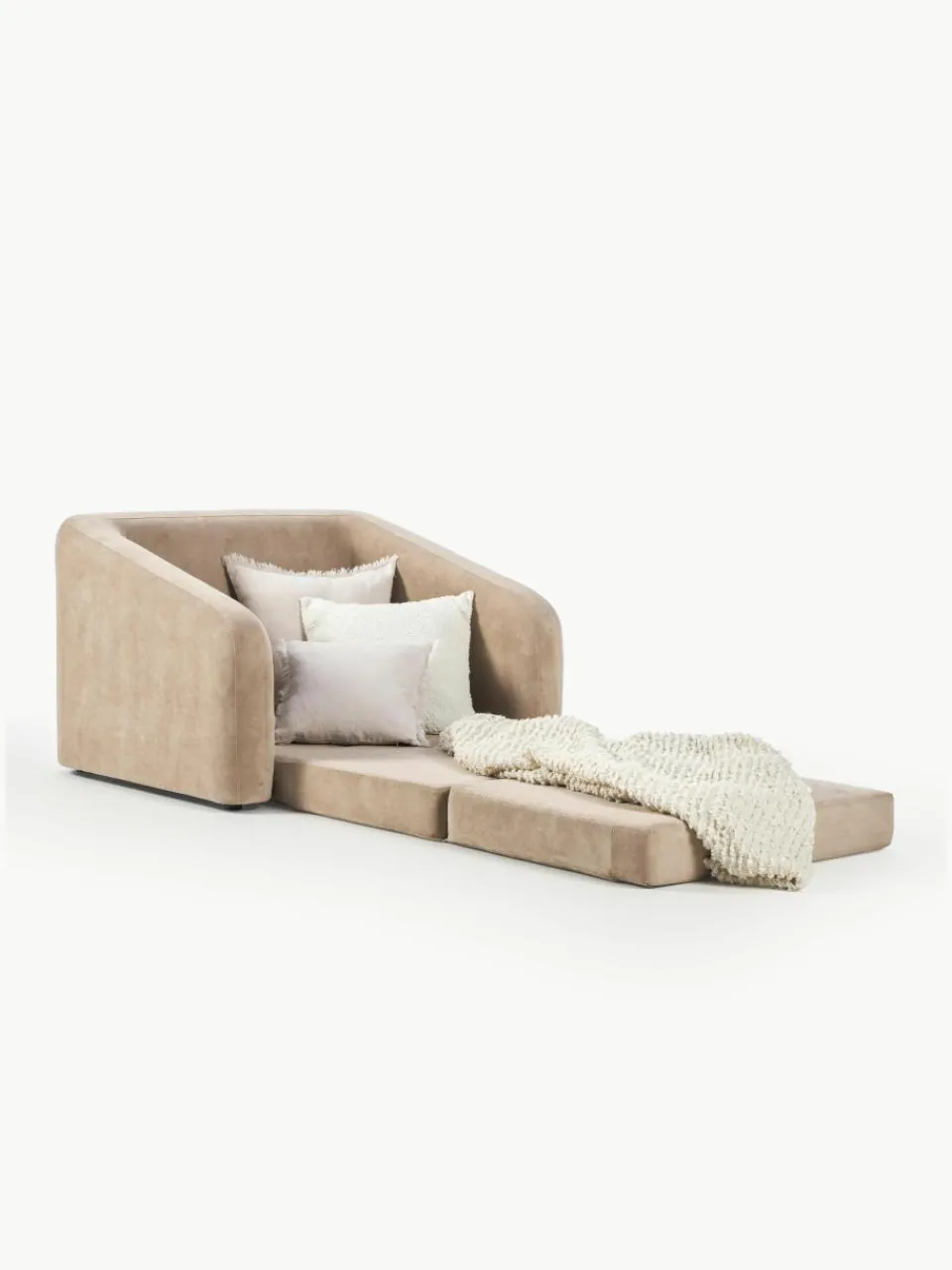 Beige slaapfauteuil Eliot^Westwing Collection Best