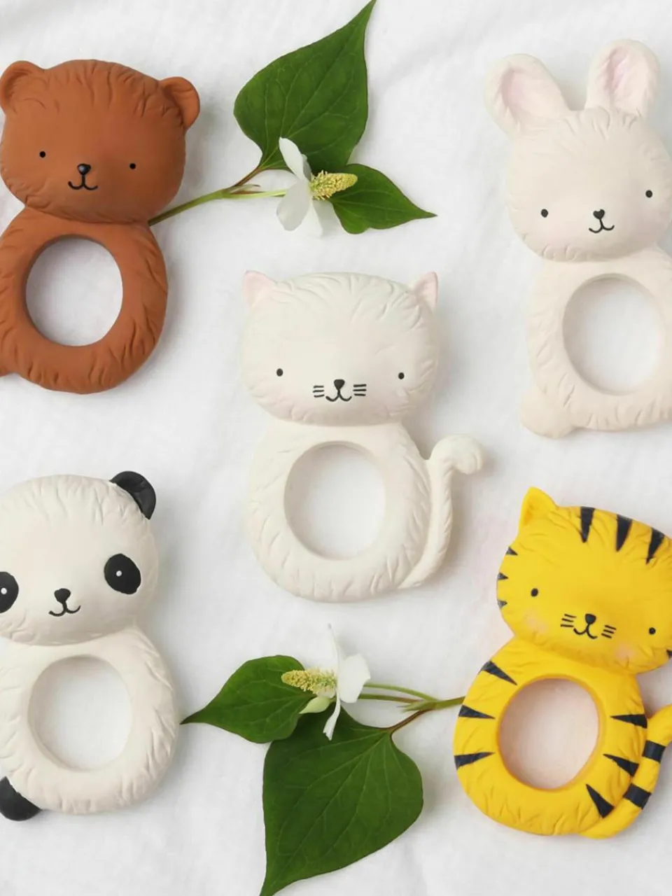 Bijtring Bear van natuurlijk rubber^A Little Lovely Company New