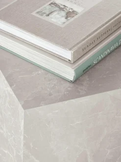 Bijzettafel Lesley met travertijn look^Westwing Collection Online