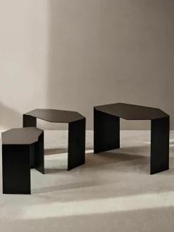 Bijzettafel Shard met organische vorm, 3-delig^ferm LIVING Best