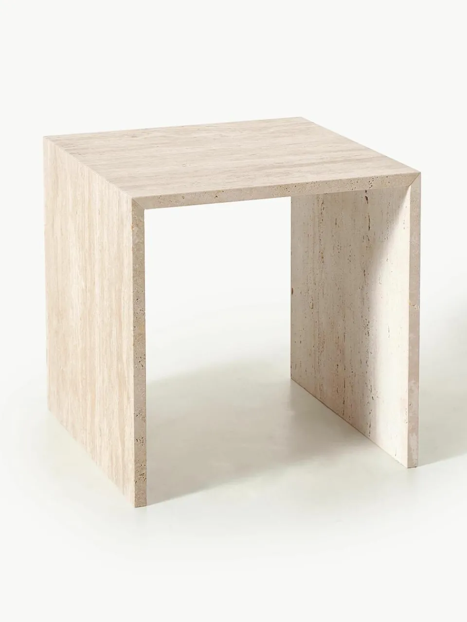 Bijzettafel Varu uit travertijn, 2-delig^blomus Sale