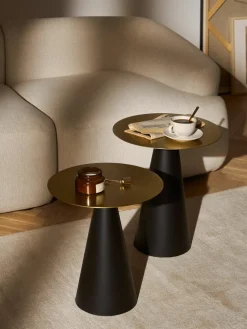 Bijzettafels Zelda van metaal, 2-delig^Westwing Collection Best