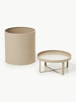 Bloempot Bau met gegroefd oppervlak, H 38 cm^ferm LIVING Discount
