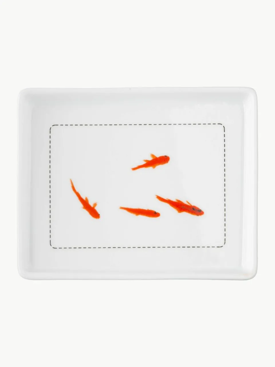 Botervloot Fische met reliëf en goudvis op de bodem^Westwing Hot