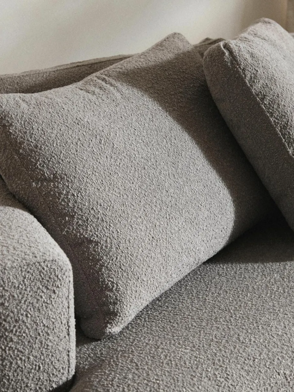 Bouclé bankkussen Tribeca^Westwing Collection New