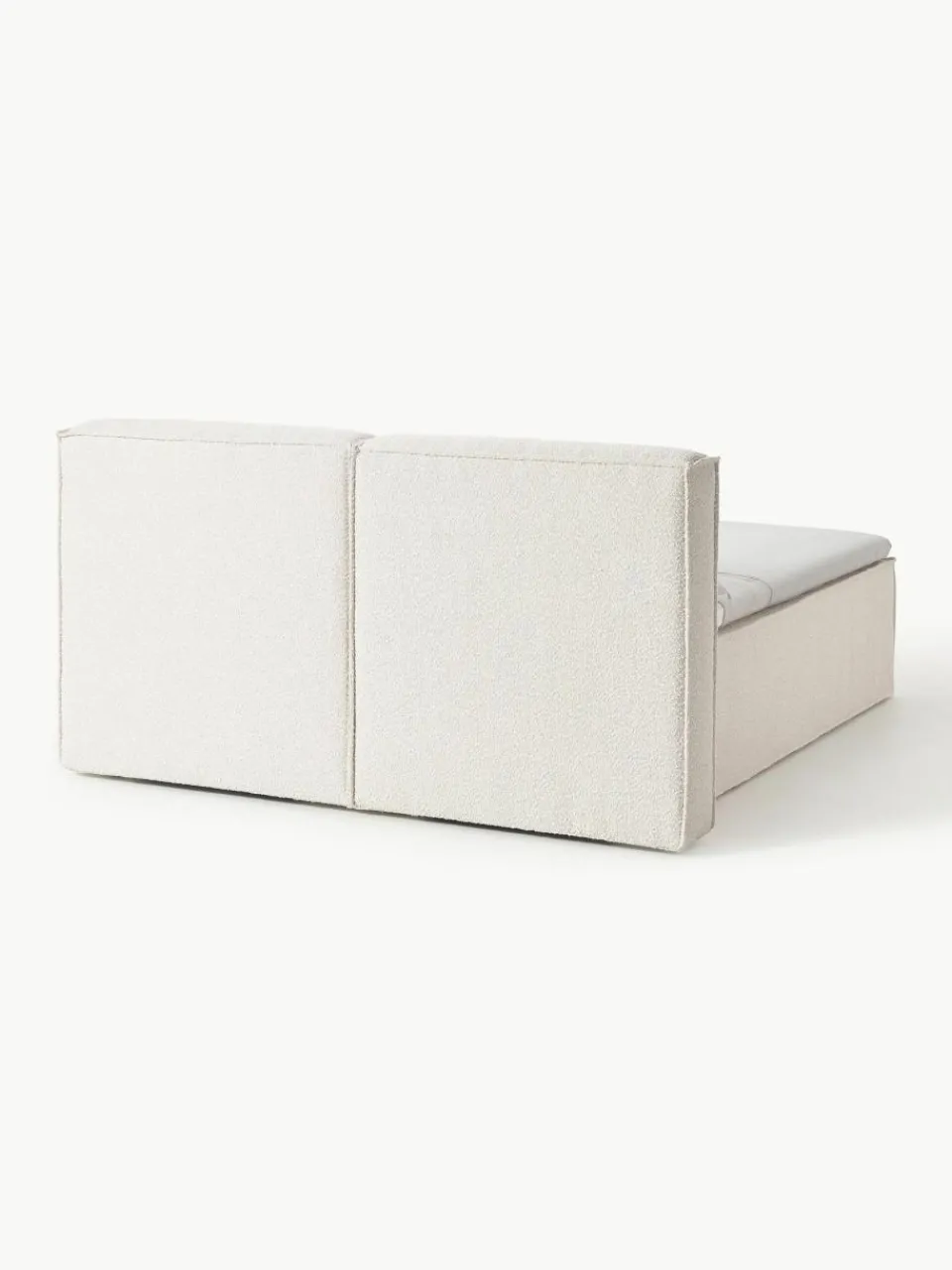 Bouclé boxspring bed Lennon^Westwing Collection Sale