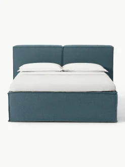 Bouclé boxspring bed Lennon^Westwing Collection Clearance