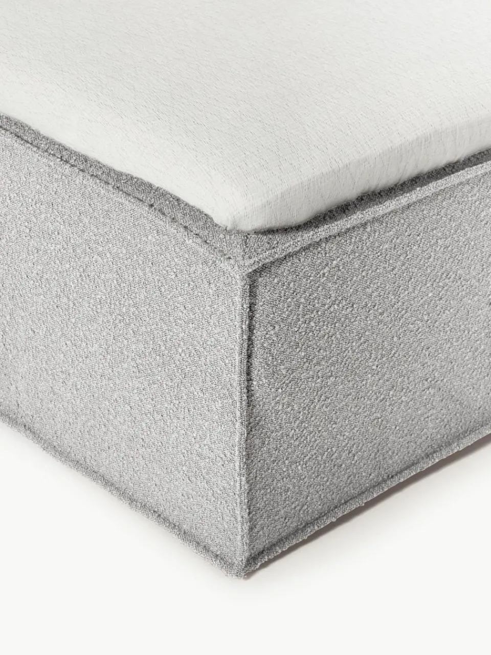 Bouclé boxspring bed Lennon^Westwing Collection Fashion