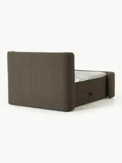 Bouclé boxspring bed Perla met opbergruimte^Westwing Collection Sale
