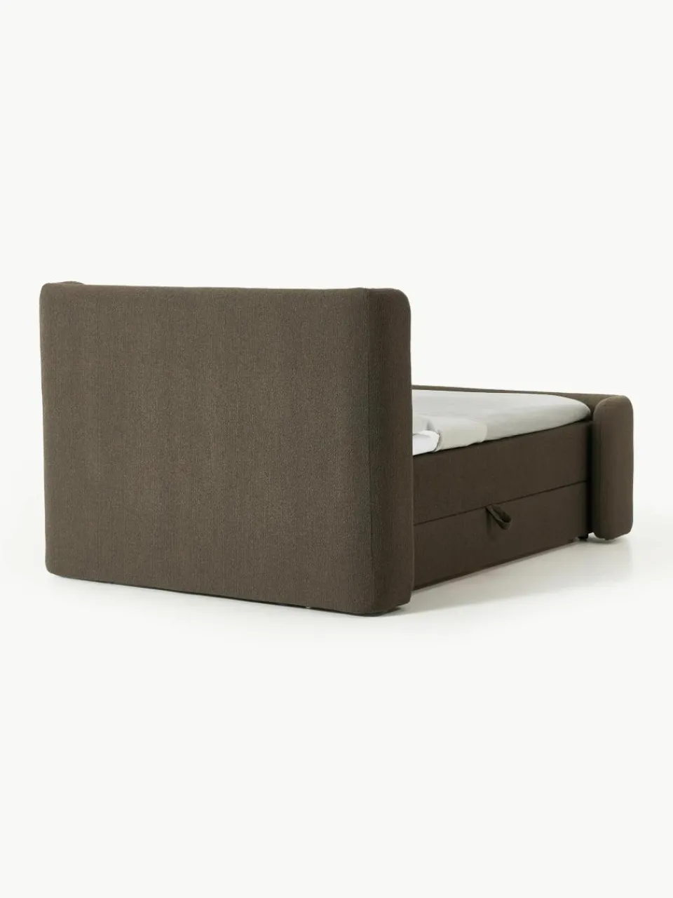 Bouclé boxspring bed Perla met opbergruimte^Westwing Collection Sale
