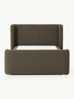 Bouclé boxspring bed Perla met opbergruimte^Westwing Collection Sale