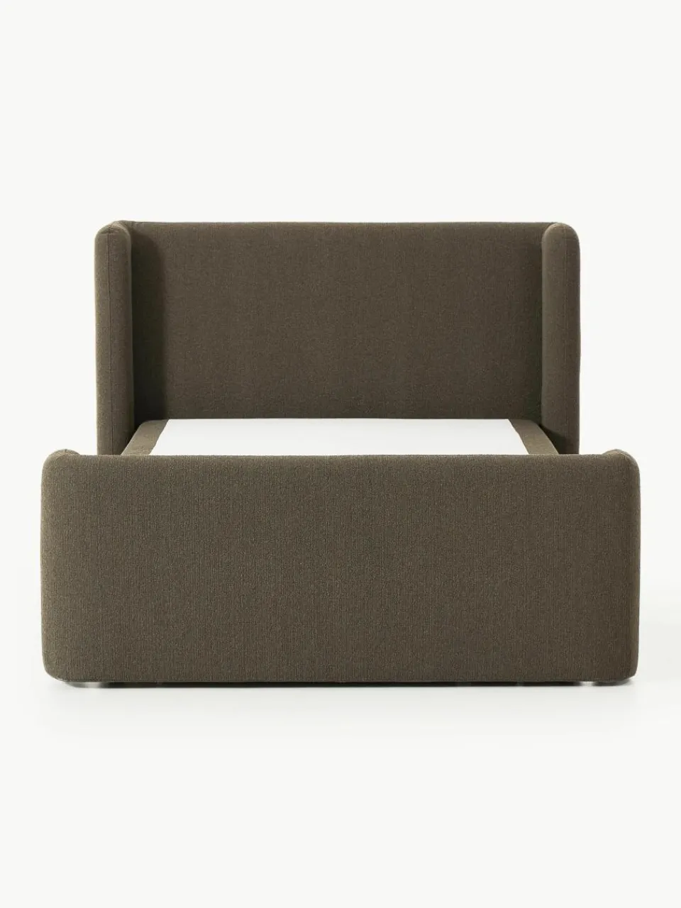Bouclé boxspring bed Perla met opbergruimte^Westwing Collection Sale
