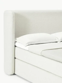 Bouclé boxspring bed Perla^Westwing Collection Online
