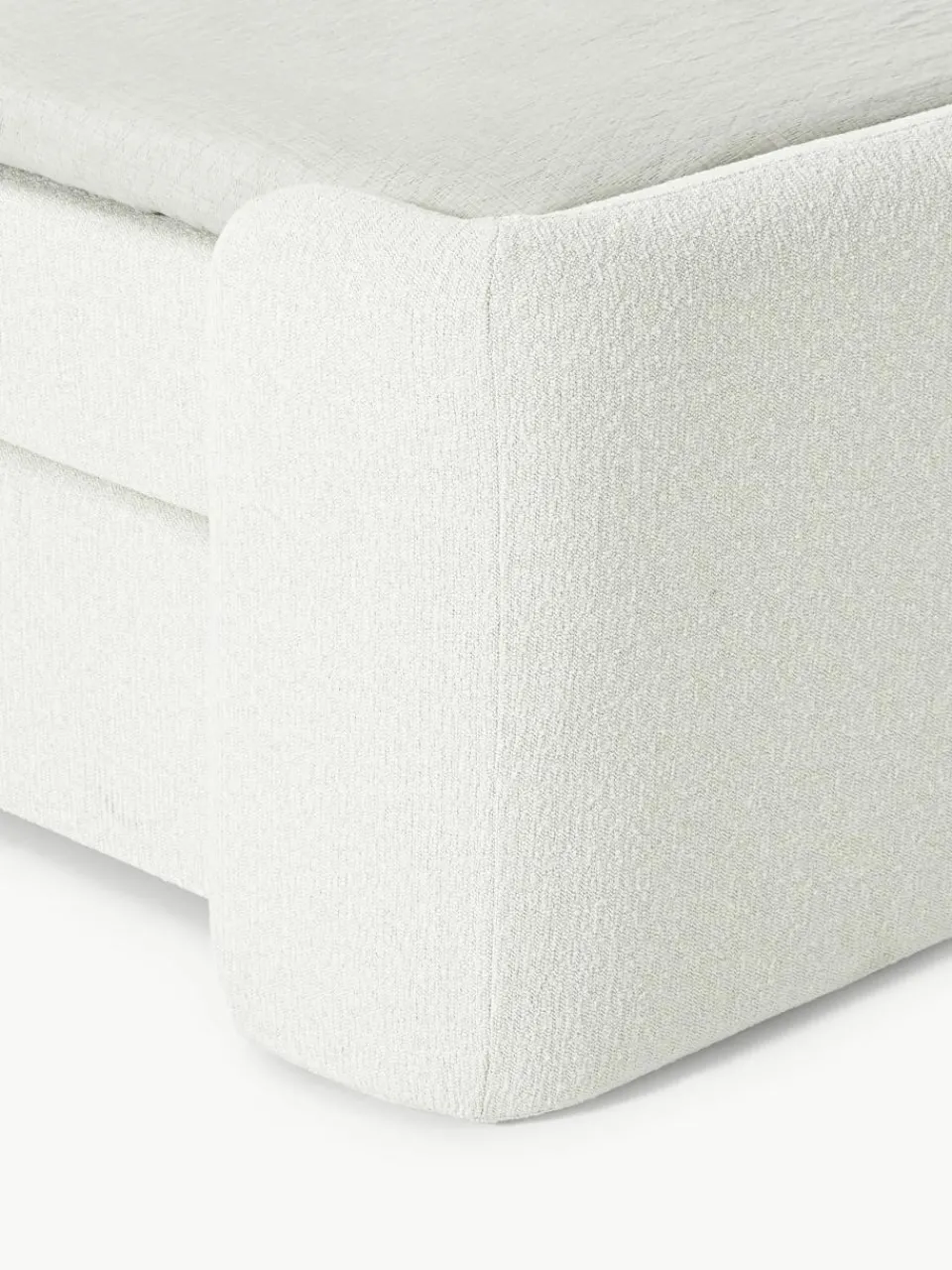 Bouclé boxspring bed Perla^Westwing Collection Online