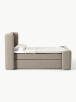 Bouclé boxspring bed Perla^Westwing Collection Discount