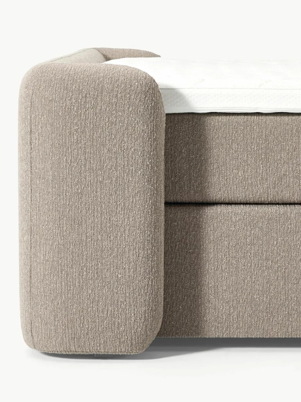 Bouclé boxspring bed Perla^Westwing Collection Discount