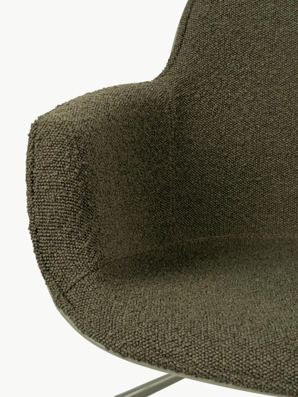 Bouclé bureaustoel Albert, in hoogte verstelbaar^Zuiver Fashion