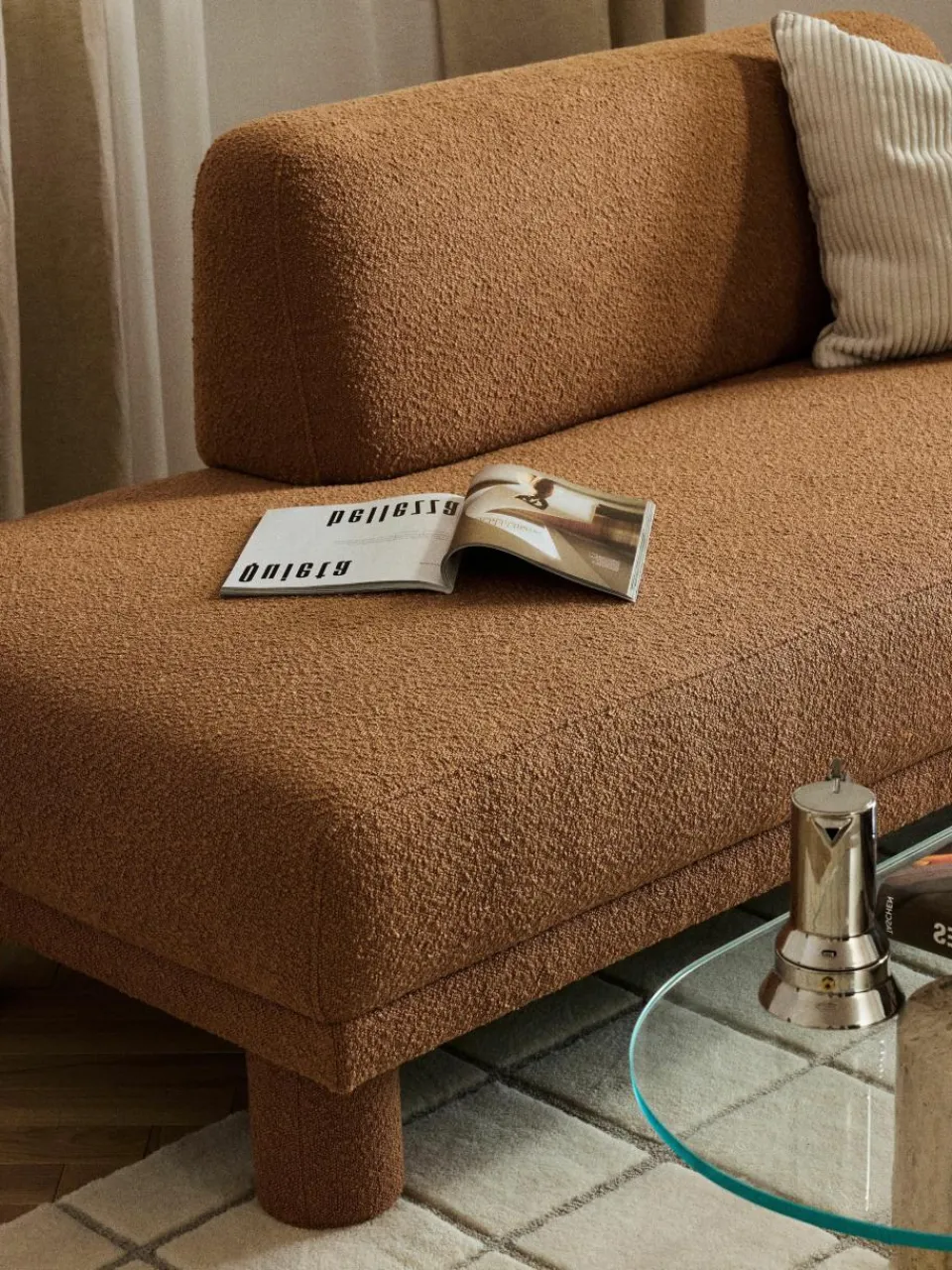 Bouclé chaise longue Lilo^Westwing Collection Clearance