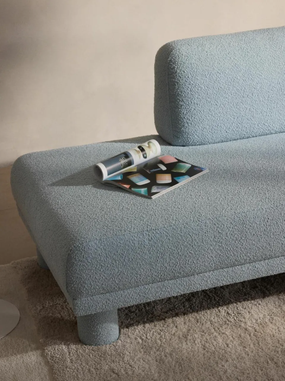 Bouclé chaise longue Lilo^Westwing Collection Hot