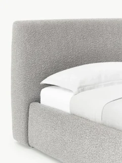 Bouclé eenpersoonsbed Cloud met opbergruimte^Westwing Collection Fashion