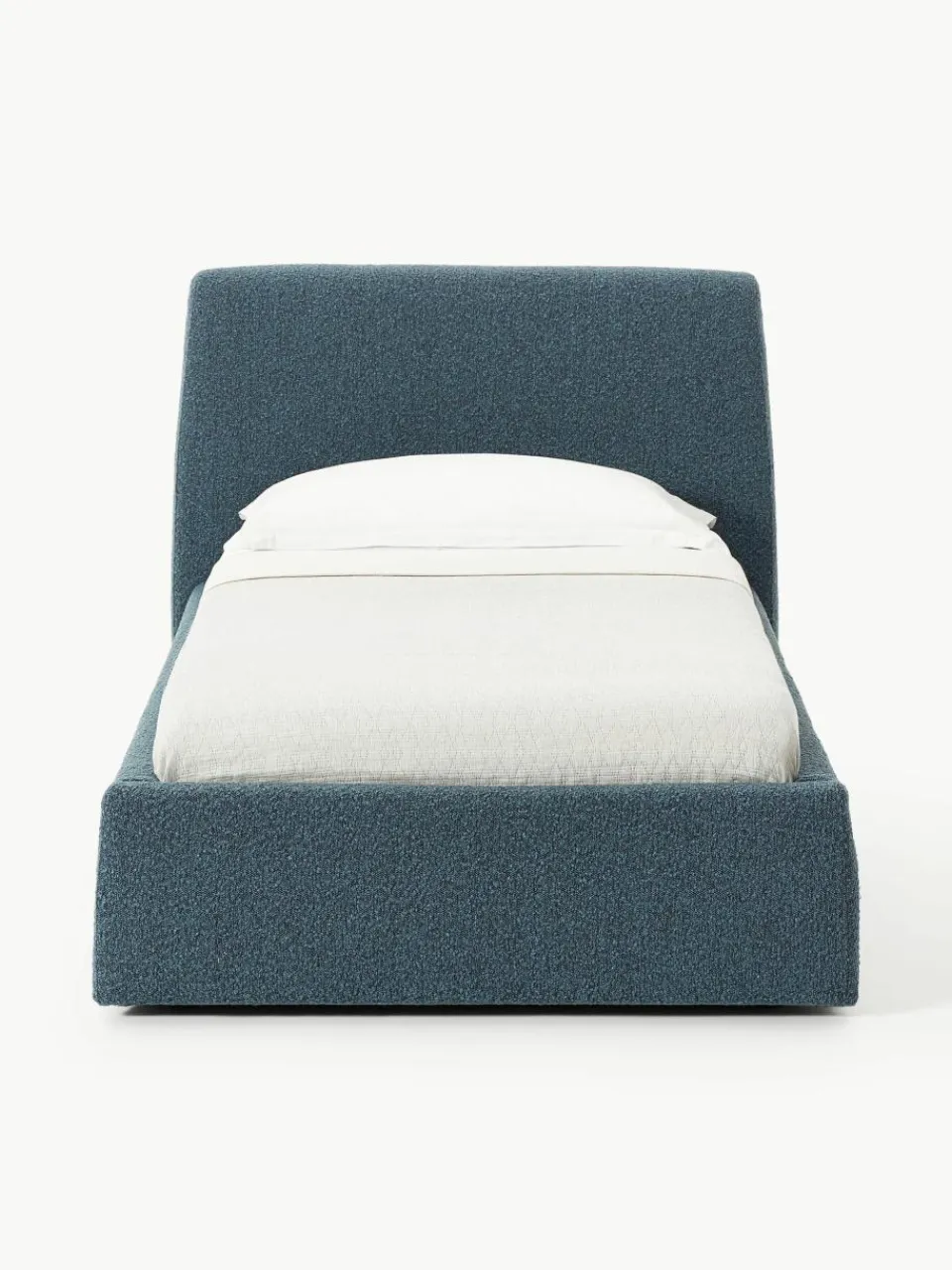 Bouclé eenpersoonsbed Cloud met opbergruimte^Westwing Collection Fashion