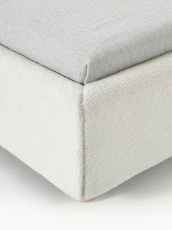 Bouclé eenpersoonsbed Ebba^Westwing Collection Best