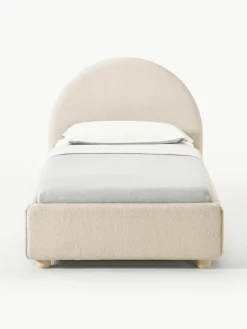 Bouclé eenpersoonsbed Ebba met opbergruimte^Westwing Collection Online